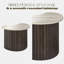 Pedestal Irregular Side Table