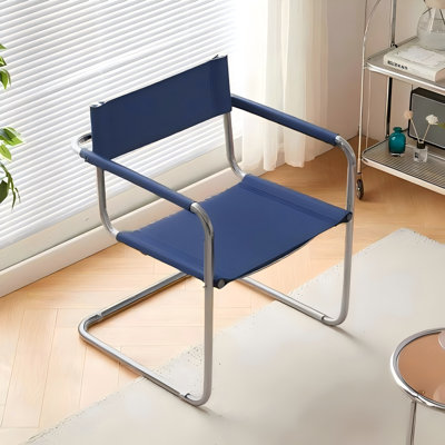 Chaise de bureau Fred en similicuir et acier inoxydable Fred