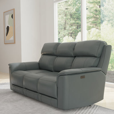 Oslo Dual Power Reclining Sofa In Sapphire