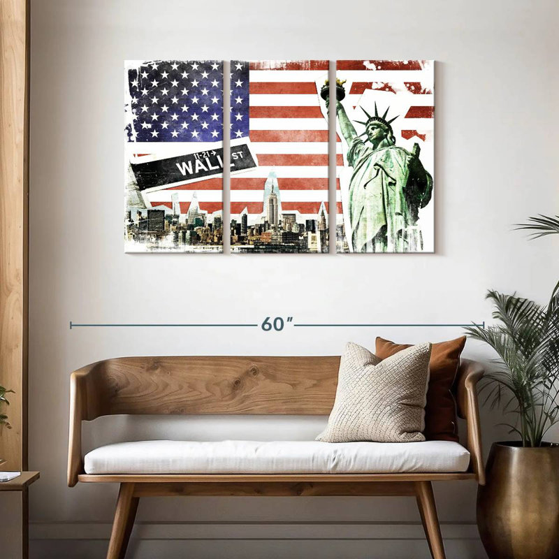 Sireci New York Wonders, 28" H x 45" W