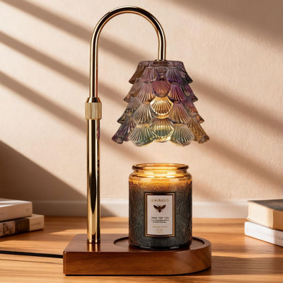 Lampe de bougie avec gradateur / minuterie / hauteur réglable - Chauffe-lampe électrique pour bougies en pot, cadeaux de Saint-Valentin pour fille / maman / femme