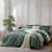 MooMee Duvet Cover Set Silky Sateen Look Luxury Sheen Zipper Closure & 8 Interior Ties 100% Long-Staple Cotton 600TC -105272387-105272388