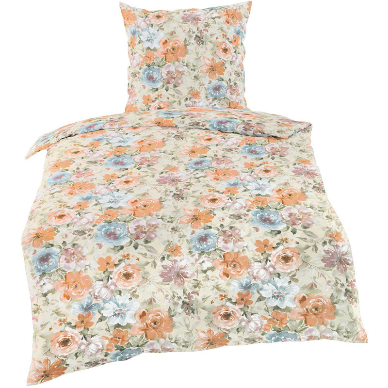 Schantz Cotton Duvet Cover Set, 155 x 200cm - 1 pillowcase 80 x 80cm
