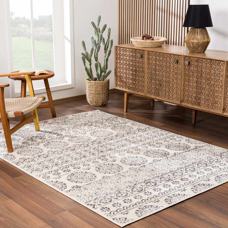 Batty Floral Indoor Rug, Rectangle 7'10" x 10'2"