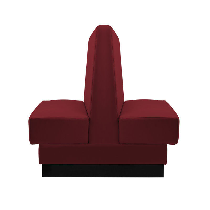 Double-Sided Restaurant Booth Seating, Red