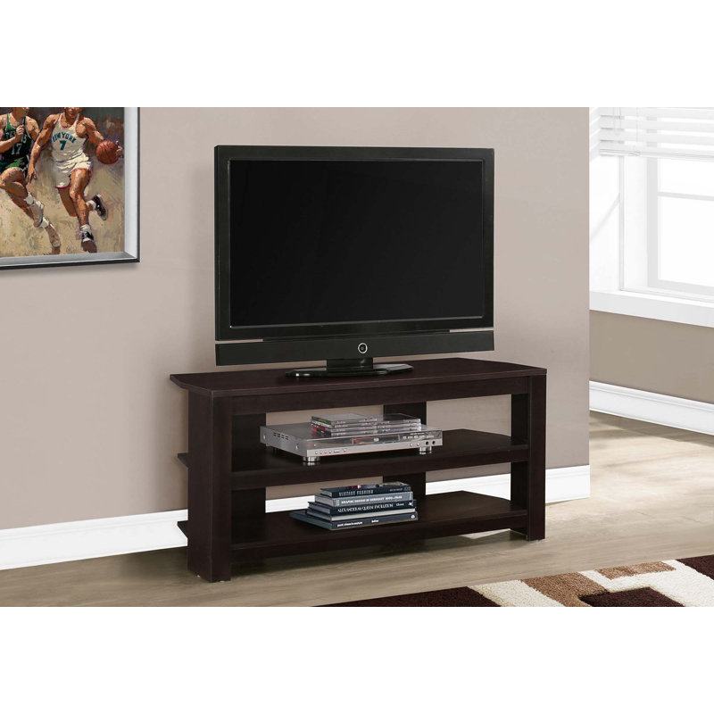 Tv Stand, 42 Inch, Console, Media Entertainment Center, Storage Shelves, Living Room, Bedroom, Laminate, Espresso