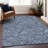 Premium Machine Washable Prisco Navy Rug-1595745926