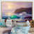 Toile naturelle avec cadre flottant