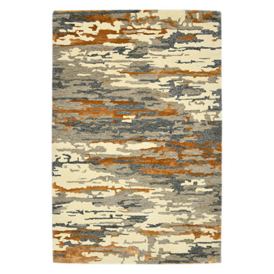 Husman Hand Tufted Abstract Indoor Rug