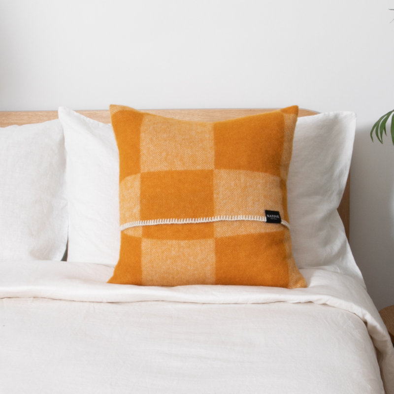 Square Cushion, Orange