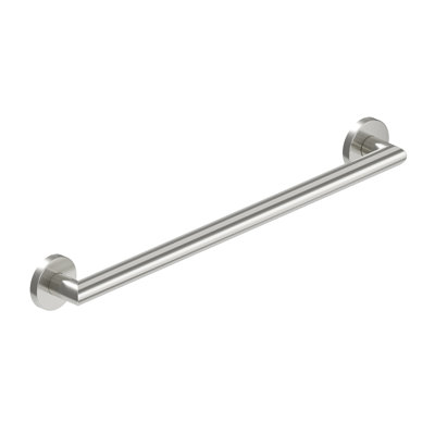 Barre d'appui 24 po x 1,25 po MITER, conforme à l'ADA pour la sécurité du bain et de la douche (capacité de 500 lb) en acier inoxydable brossé