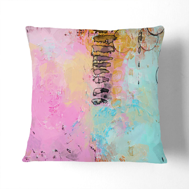 Abstract Square Cushion, 40cm H x 40cm W x 15cm D