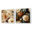 Rustic Brocade Elegance Victorian Motif III - Ensemble de 2 collages carrés floraux-101851613-101851616