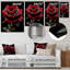 «Rain Drops On Red Rose Elegance», impression d'art floral en métal-57735411