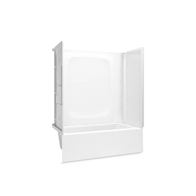 Forum Store 60" X 30" Vikrell Bath/Shower With Aging In Place Backerboards, Drain