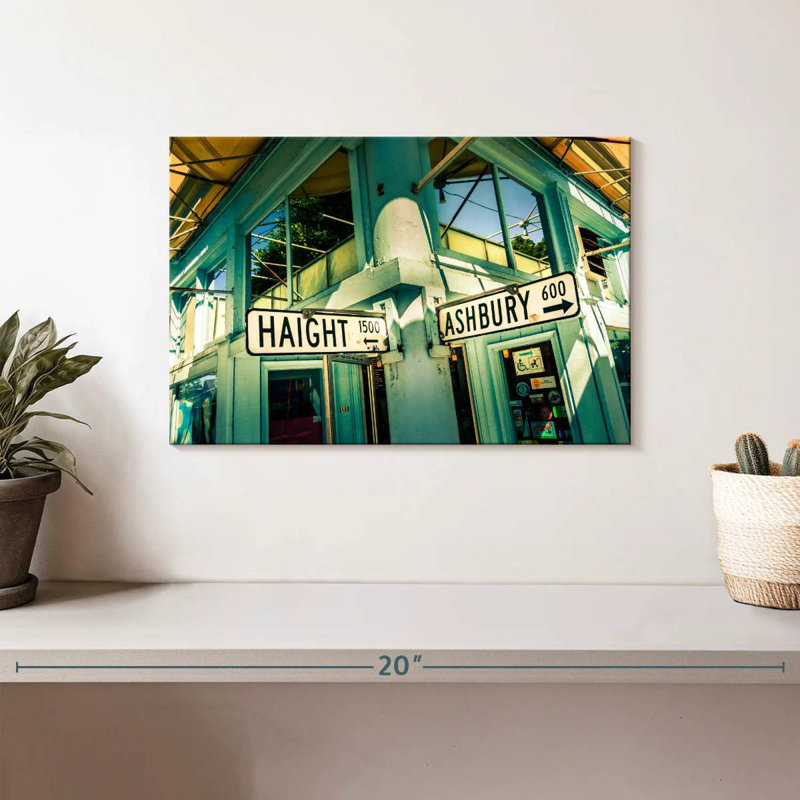 Mehar Haight Ashbury Corner Streets, 8" H x 12" W