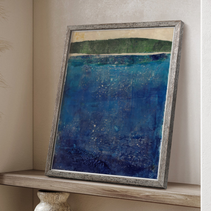 «Island Escape II», reproduction encadrée - bois massif, H 11 po x l 9 po