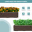 Lit de jardin surélevé en plastique 4 pi x 2 pi