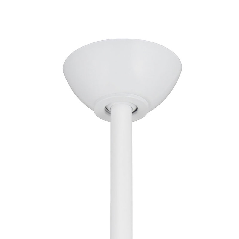 52" Roto 3 - Blade Propeller Ceiling Fan with Wall Control, Flat White
