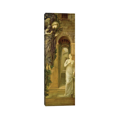 The Annunciation by Edward Coley Burne-Jones - Wrapped Canvas Panoramic Print