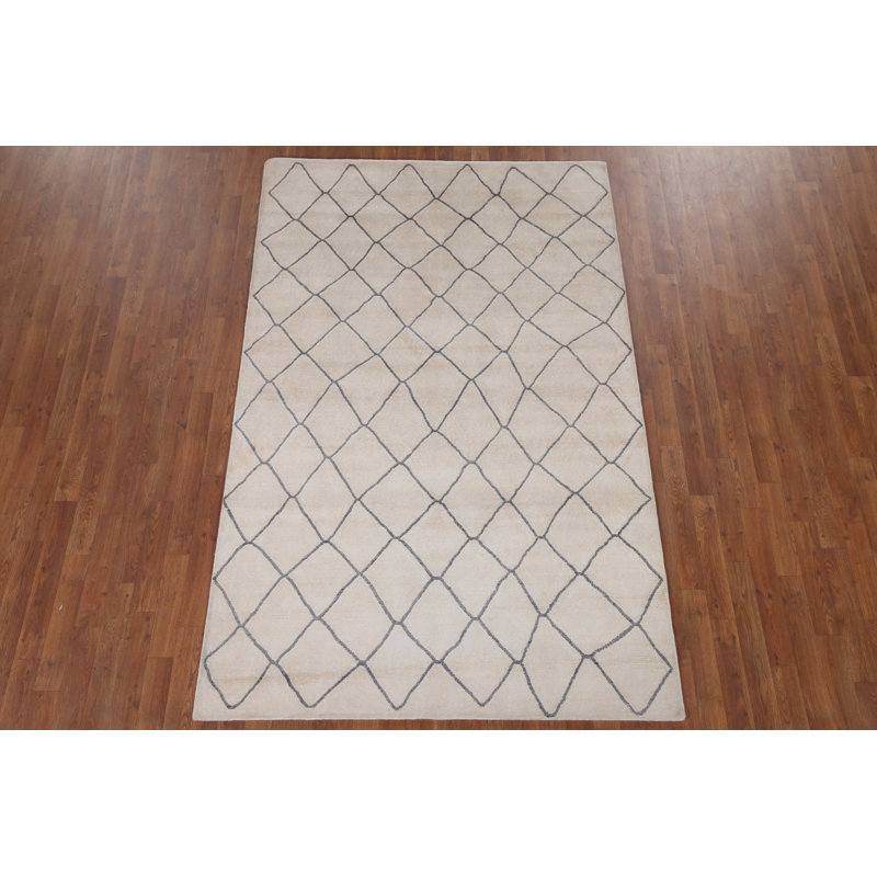 Tapis marocain moderne All-Over Trellis 5 x 8