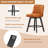 Swivel Upholstered 26'' Counter Stool Wood Leg-93801830-124606442-93801833