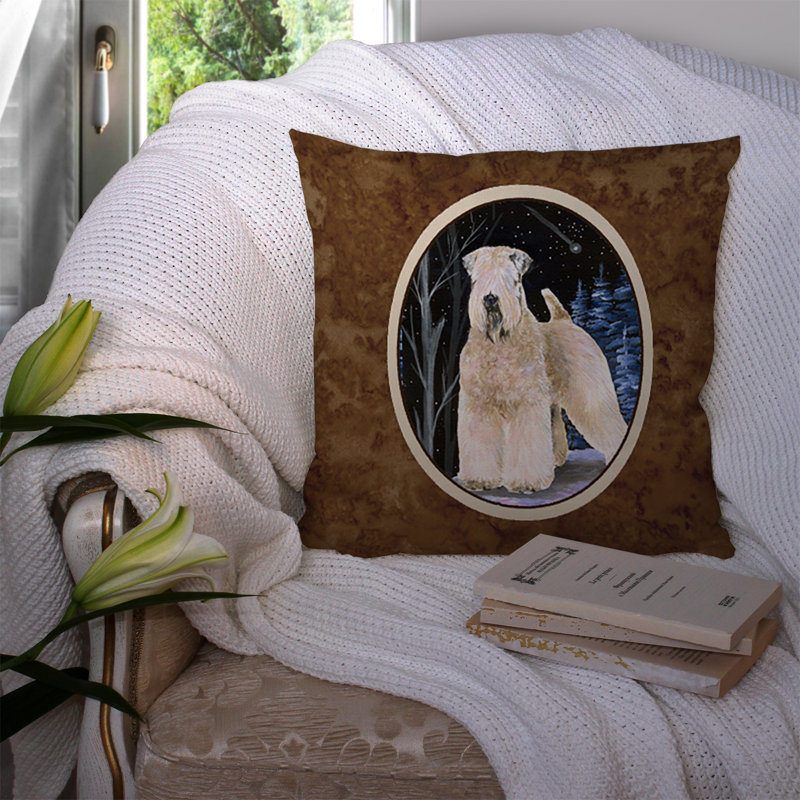 Coussin intérieur / extérieur Starry Night Wheaten Terrier