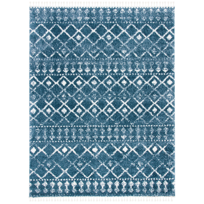 Destiney Fringe Shag Performance Southwestern Rug, Rectangle 3'3" x 5'3"