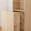 Bureau extensible et pliable avec tablettes de rangement et roues mobiles, idéal pour les petits espaces et les bureaux à domicile, Burlywood