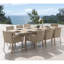 Shiey Sling 9 Piece Patio Dining Set - Beige Fennel-592030651