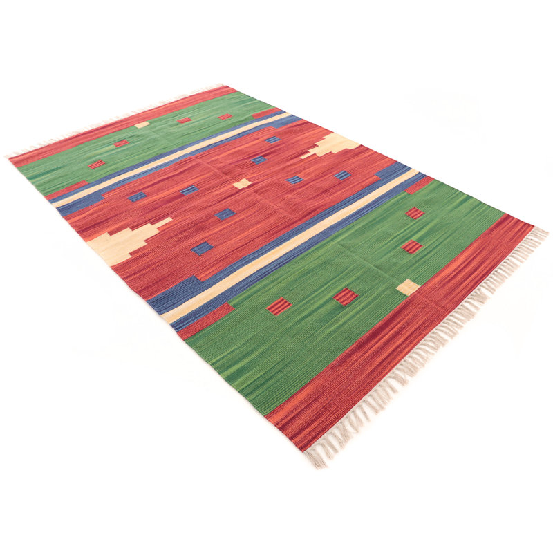 Southwestern Cotton Hand Woven Area Rug, Rectangle 200 x 290cm