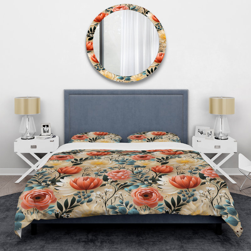 Ensemble de housse de couette Playful Oasis, Housse de couette pour très grand lit et 2 très