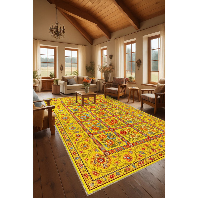 Tapis blanc tissé Mosso, 6'7" x 9'10"