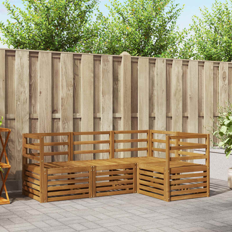 185.5cm Wide Patio Sectional Set