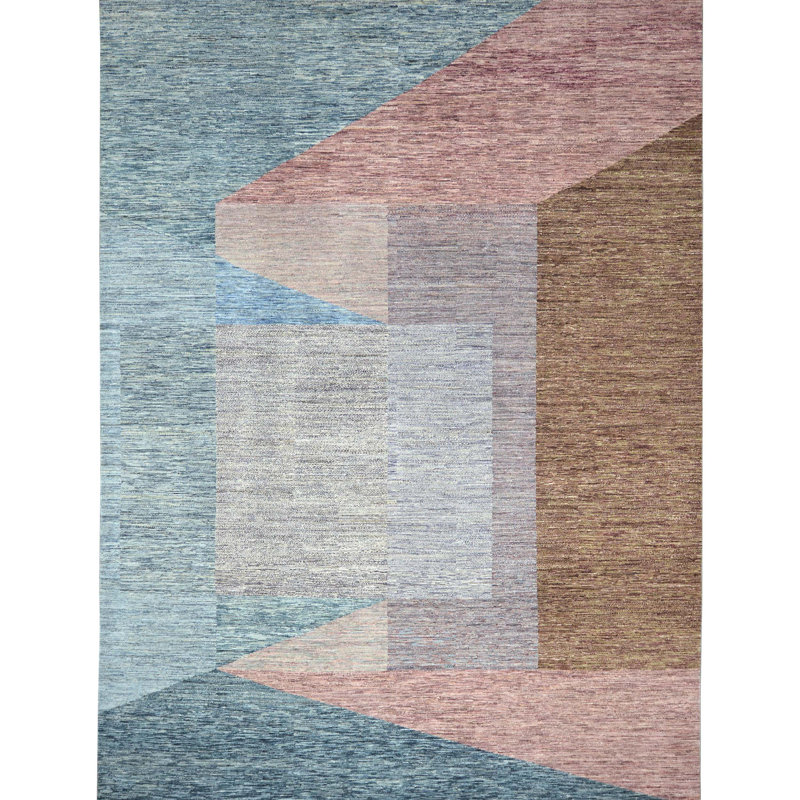 Wool Area Rug in Multi, null, Rectangle 9' x 12'