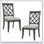 Ensemble de 2 chaises de salle à manger rembourrées Mid Century