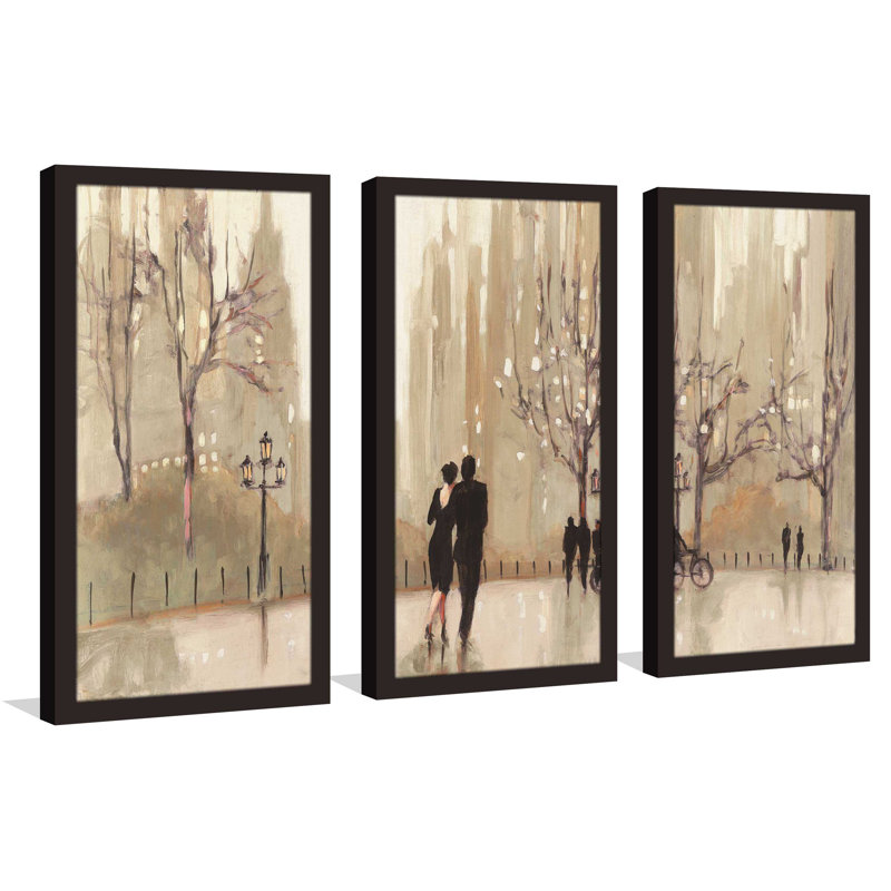 « a evening out neutral », reproduction de peinture à l’acrylique à multiples acryliques, L 40,5 po x H 25,5 po x P 1 po