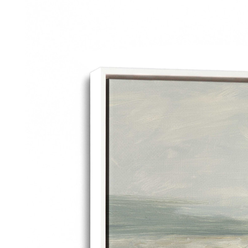 «Serene Valley Vista II» par Ethan Harper, reproduction d'art sur toile, Floater Framed Print without Mat Canvas, White