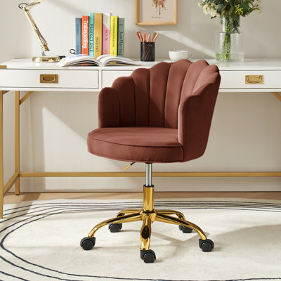 Belanda 23'' W Modern Velvet  Task Chair with Tufted Back
