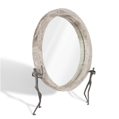 Atlas Chamcha Wood Beveled Accent Mirror