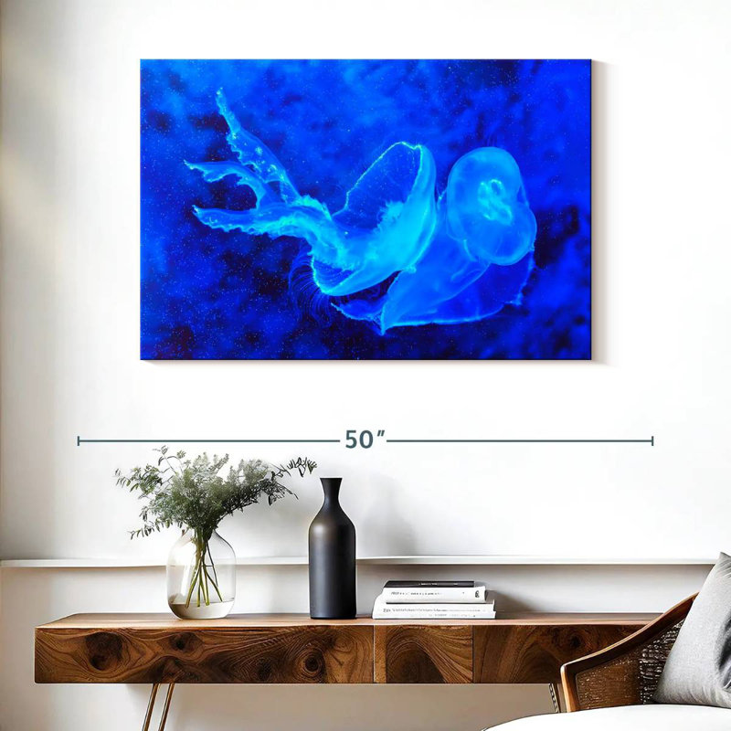 Brampt Bell Shaped Jellyfish, 26" H x 39" W