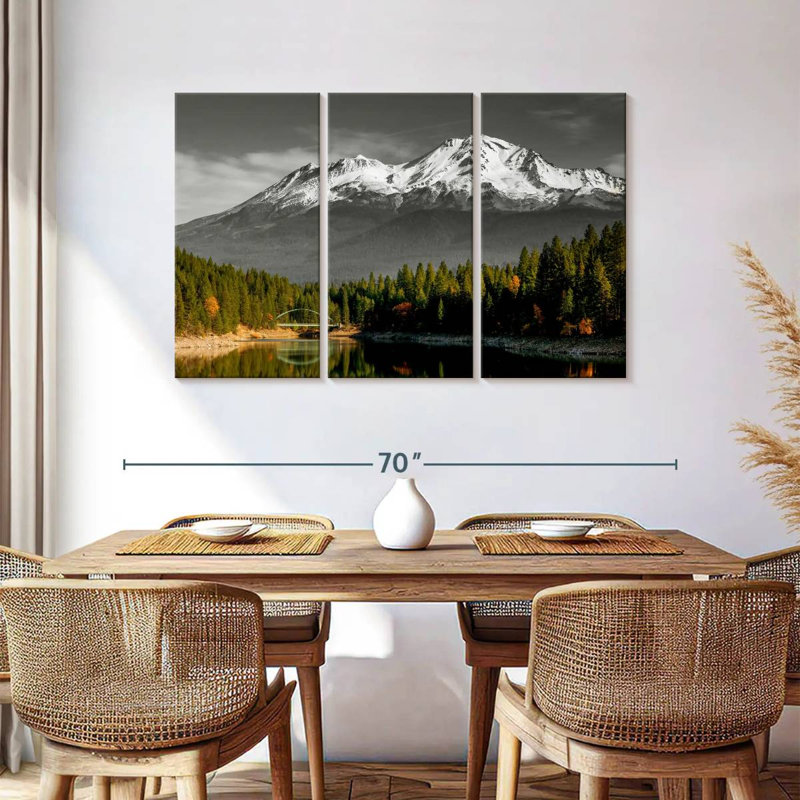 Alvord Shasta Mountain Lake, H 36 po x l 57 po