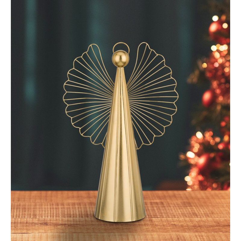 Angel Decor Metal Figurine Standard,  4.75" H x 16" W x 11" D