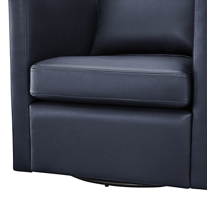 Fauteuil demi-tonneau pivotant, Bleu