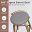 Ensemble de 2 tabourets de bar pivotants AILUNWALL (seulement chaises de salle à manger)-1164027324