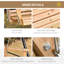 Balancelle de véranda en bois 3 places Outsunny