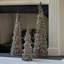 Cone Trees with Greenery Pre-Lit - Set of 3