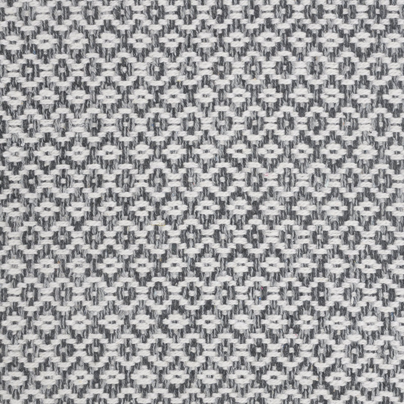 Housse et insert de coussin carré 100% coton, gris, Polyester/ Bourre en polyester