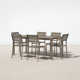 Aynura Rectangular 6 - Person 71" Long Aluminum Dining Set