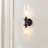 2-Light Bulbs Dimmable Sconces Wall Lighting Tube Glass Wallchiere-2064392857